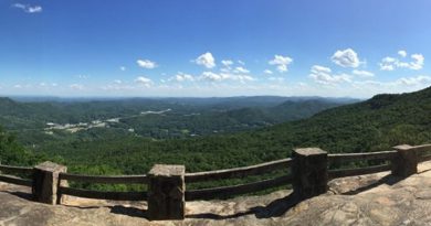 North Georgia mountains seen from an overlook.