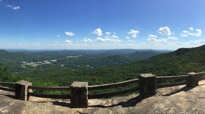 North Georgia mountains seen from an overlook.