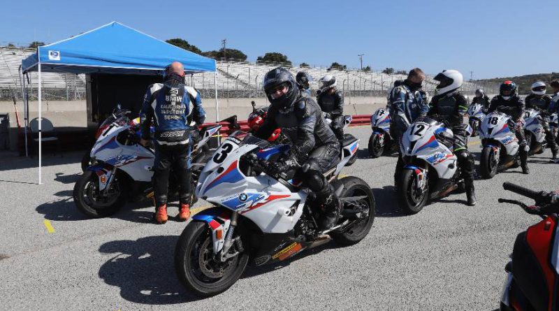 Motorcycles in the hot pits